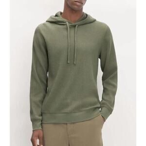 EVERLANE Men's The Waffle-Knit Hoodie Large FLAW
